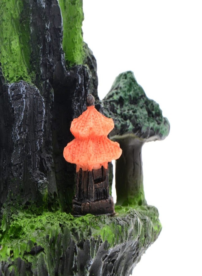 Saim Mountain View Aquarium Ornament Tree House Bridge Fish Tank Decoration - Image 3